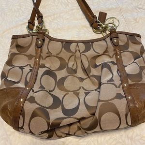 Large print Coach purse